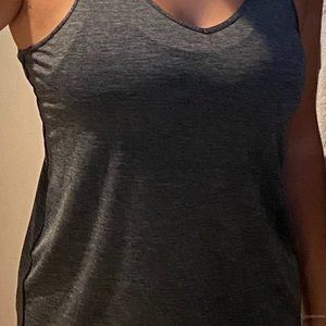 Nike lightweight dri-fit tank, charcoal gray, size M